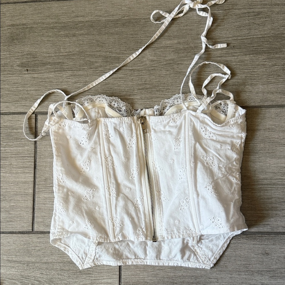 Princess Polly White Lace Trim Top Size 6 NWOT - Picture 5 of 6